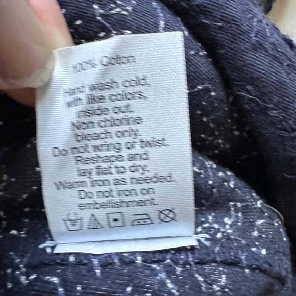 NWT J Crew Navy Sequin Nautical Anchor Sleeveless Tank Top | Size XXS - Picture 12 of 13